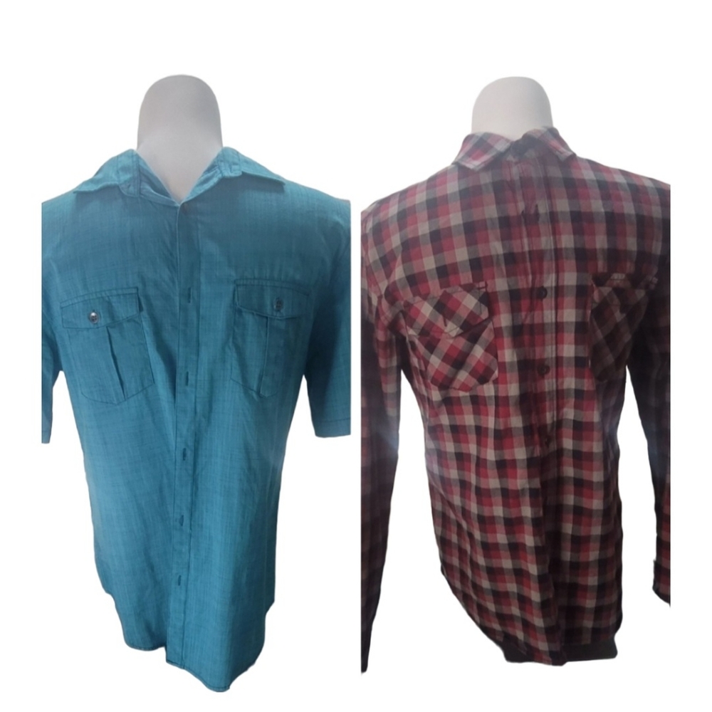 ALFANI  ROUTE 66 MEN'S  DRESS SHIRTS SIZE M